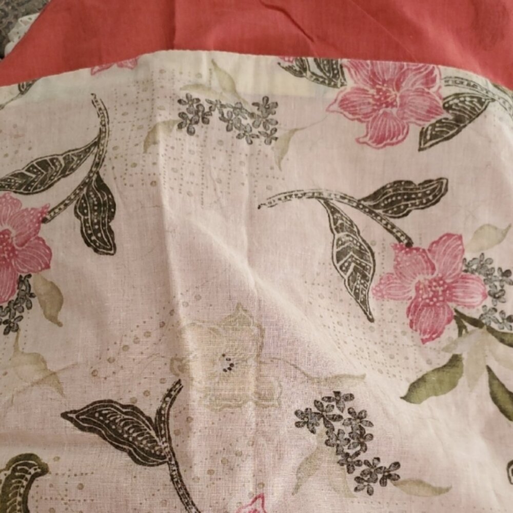 King Sham Pillowcase Set Floral Patterned